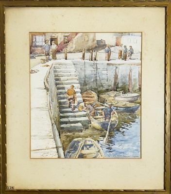 Lot 676 - J.L. Jack WALKER Coming Ashore Watercolour...