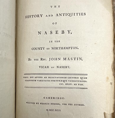 Lot 179 - Rev JOHN MASTIN. 'The History and Antiquities...
