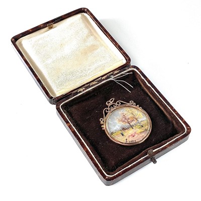 Lot 241 - A 19th century high purity gold circular...