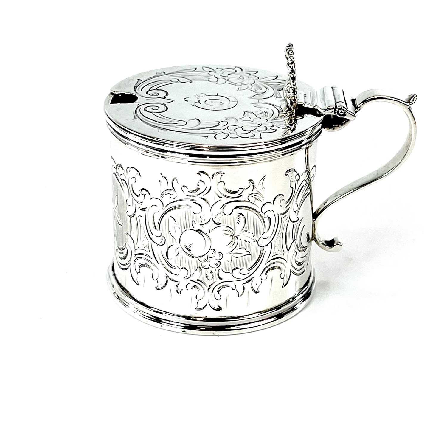 Lot 38 - A Victorian silver mustard pot by Arthur...
