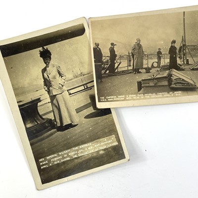Lot 903 - Postcards - Evacuation of Russian Royal Family from Yalta, 1919.