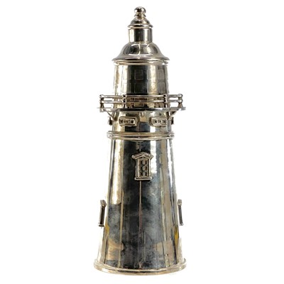 Lot 209 - A modern silver plated novelty cocktail shaker...