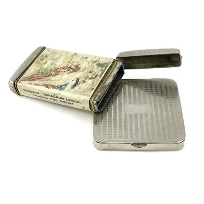 Lot 246 - A silver plated compact by Stratnoid; together...