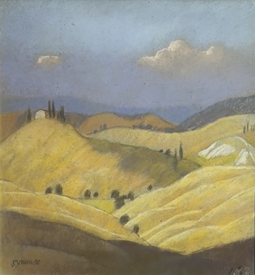 Lot 1440 - Ken SYMONDS (1927-2010) Tuscan Landscape...