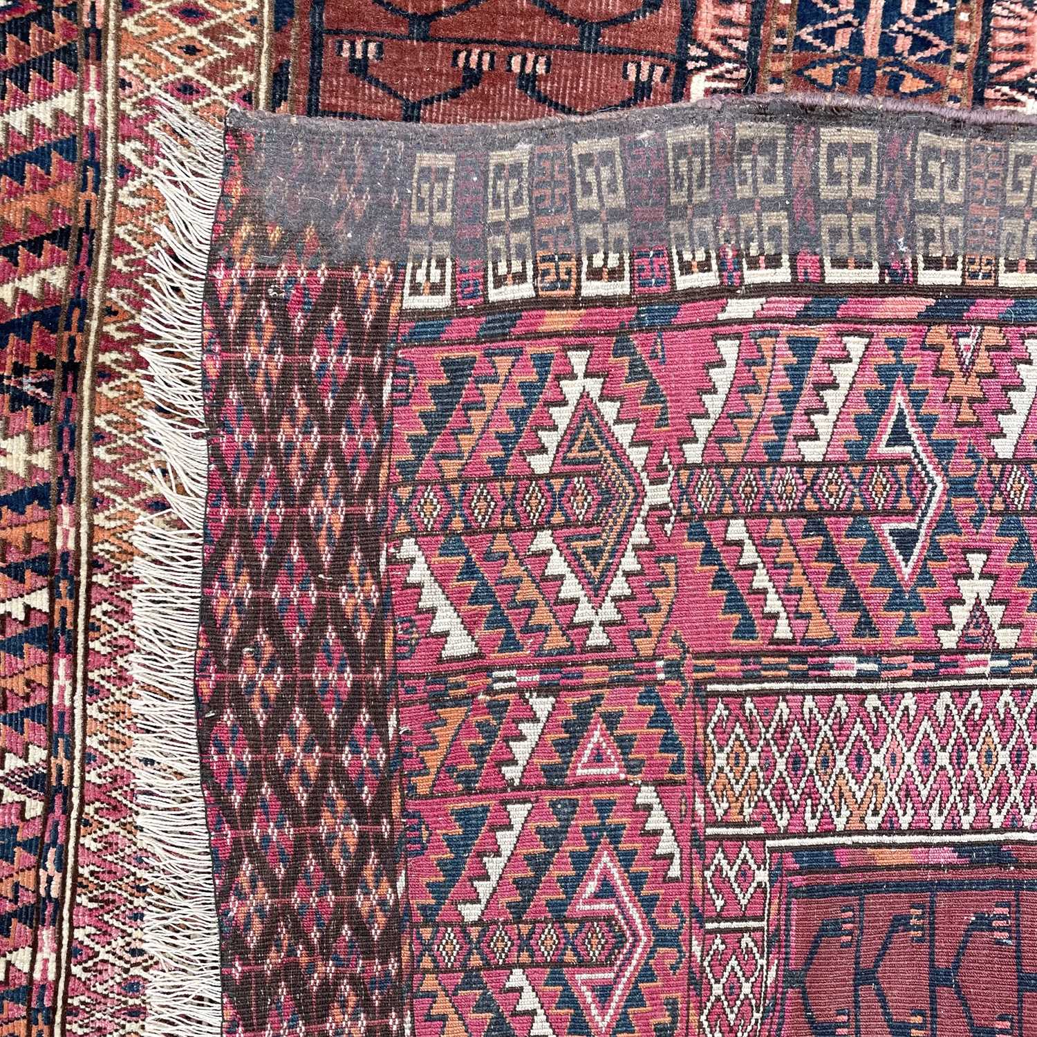 Lot 1238 - A Hatchli Turkoman rug, circa 1900, the