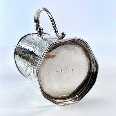 Lot 148 - A Victorian silver small mug with engraved...