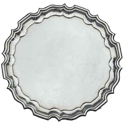 Lot 2 - A George V silver salver by Silversmith &...