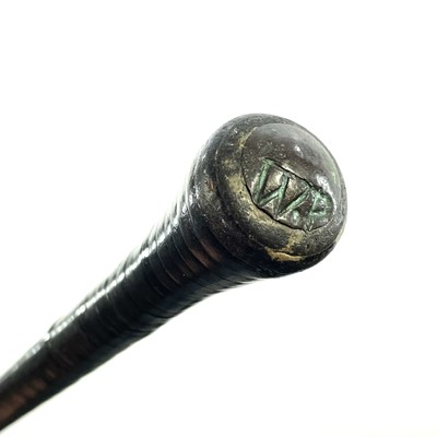 Lot 26 - A banded baleen walking cane, mid 19th century,...