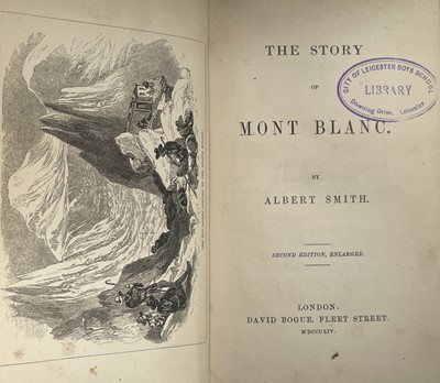 Lot 190 - ALBERT SMITH. 'The Story of Mont BLanc,'...