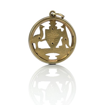 Lot 89 - A 9ct gold and enamel Australian fob pendant,...