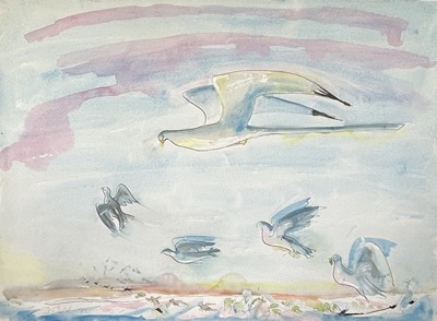 Lot 287 - Sven BERLIN (1911-1999) Falcon and Doves...