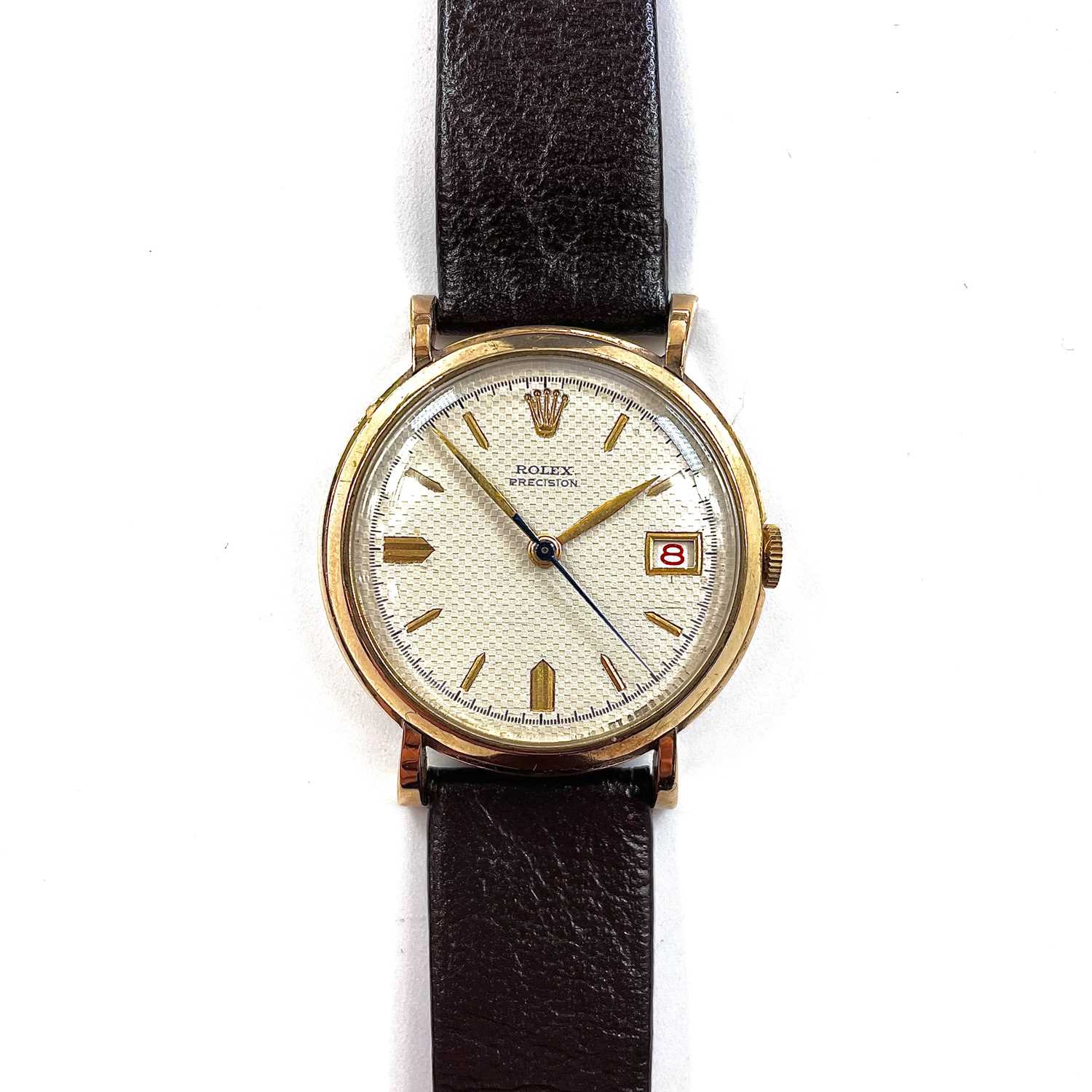 Lot 328 - A 1950's 9ct Rolex Precision date manual