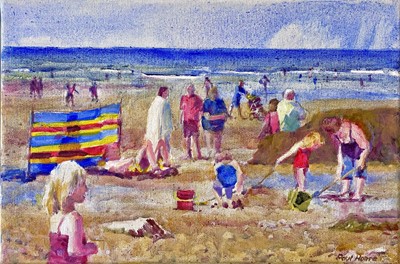 Lot 382 - Paul HOARE (XX-XXI) On The Beach, Trevaunance...