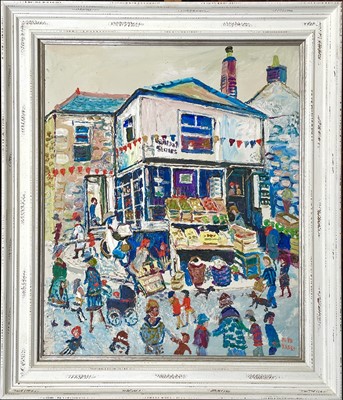 Lot 266 - Fred YATES (1922-2008) Corner Stores, Marazion...