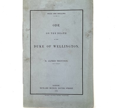 Lot 215 - ALFRED TENNYSON. 'Ode On the Death of The Duke...