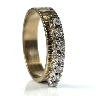 Lot 97 - Two 9ct diamond set rings, together with a...