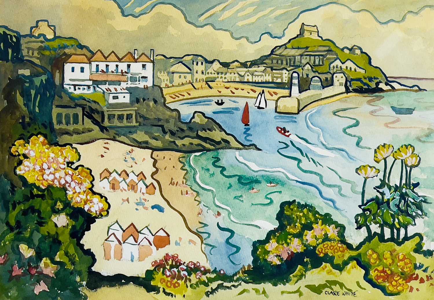 Lot 53 - Clare WHITE (1903-1997) St Ives from...