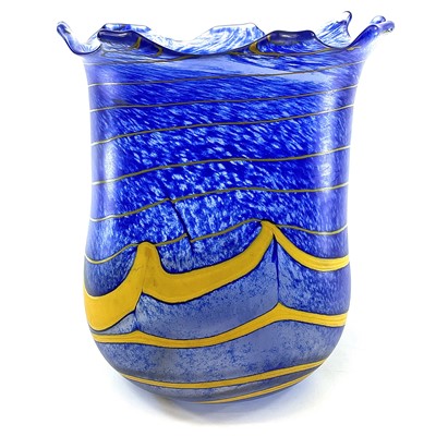 Lot 897 - Norman Stuart Clark a vast studio glass vase...