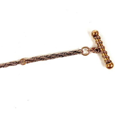 Lot 73 - A 19th century 9ct gold (tested) rope link...