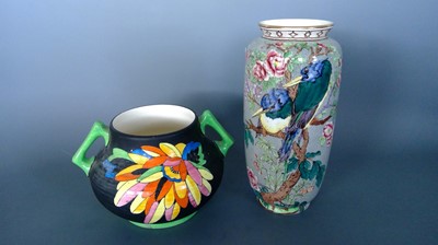 Lot 5 - Two Vintage ceramic Vase's, one being ADDERLEY...