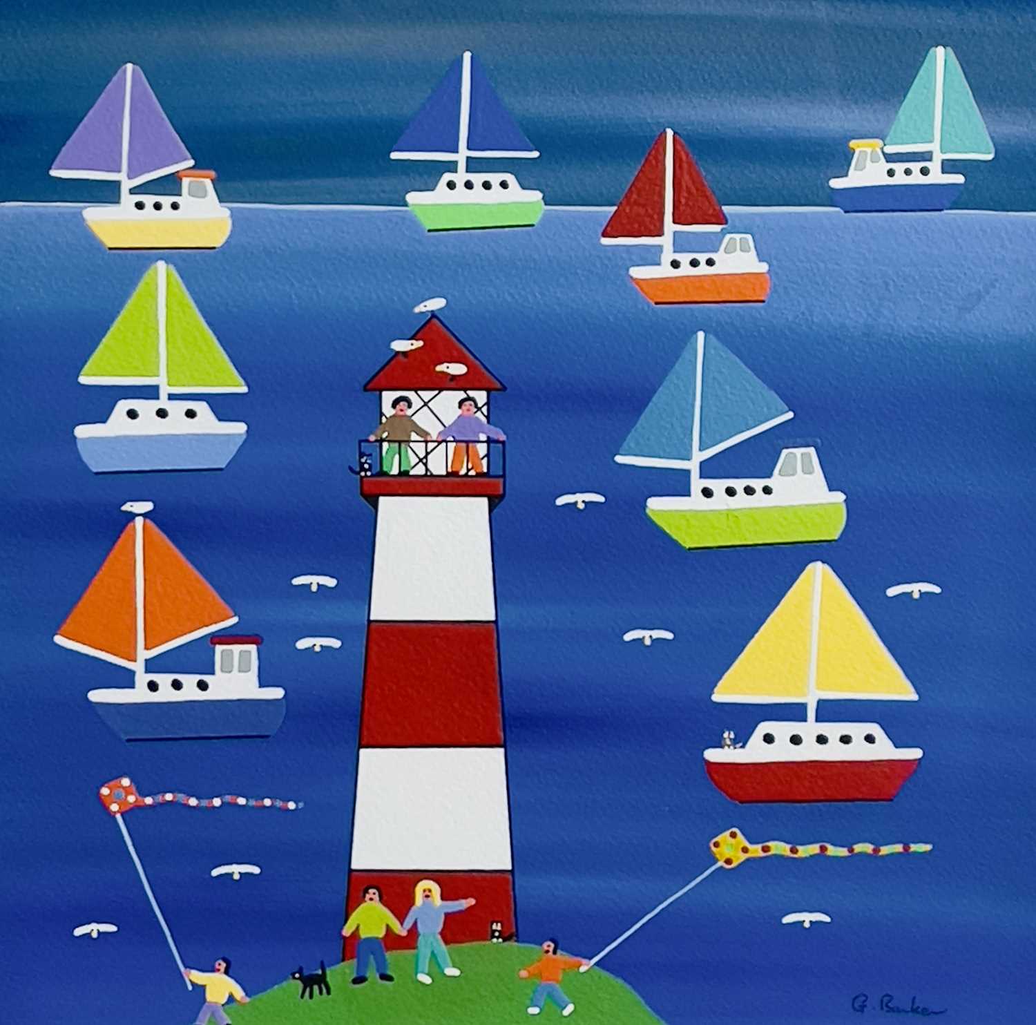 Lot 570 - Gordon BARKER (1960) Fun at the Lighthouse...