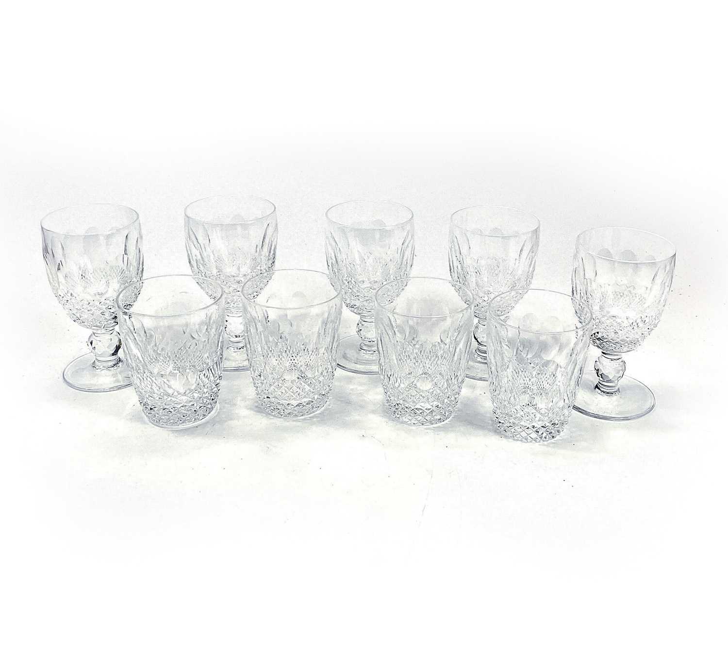 Lot 929 - Four Waterford Irish Lace pattern crystal...