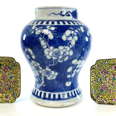 Lot 120 - A Chinese porcelain blue and white porcelain...