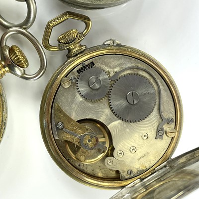 Lot 341 - A ladies gold plated crown wind full hunter...