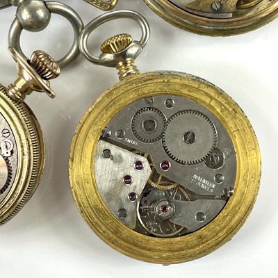 Lot 341 - A ladies gold plated crown wind full hunter...
