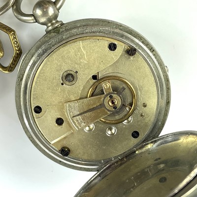 Lot 341 - A ladies gold plated crown wind full hunter...