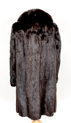 Lot 1605 - A Black Diamond 3/4 length mink fur coat.