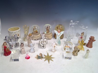 Lot 60 - A collection of Angels and Cherubs. Three 15cm...