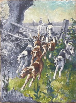Lot 323 - Attributed to George WRIGHT (1860-1942) Hounds...