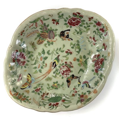 Lot 50 - Three Chinese Canton famille rose porcelain...