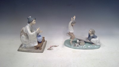 Lot 43 - Two LLADRO Figurines. A Japanese Lady...