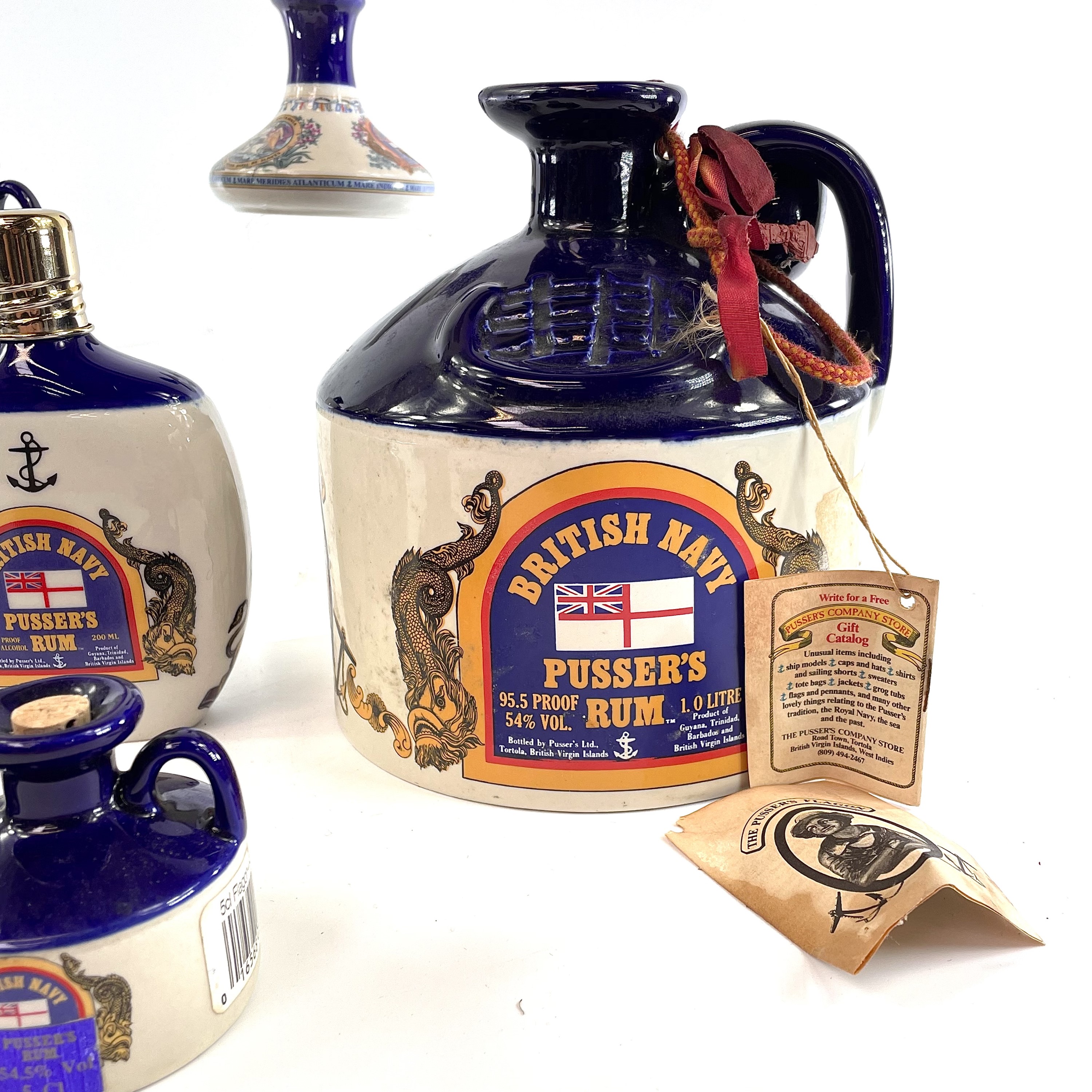 Lot 13 British Navy Pussers Rum Wade pottery