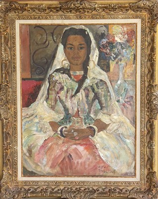 Lot 608 - Oscar SPIELMANN (1901-c.1975) The Bride Oil on...