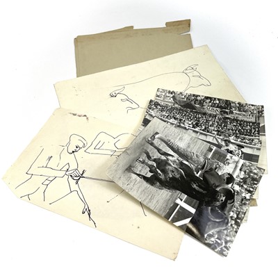 Lot 443 - Sven BERLIN (1911-1999) 
A folder containing a...
