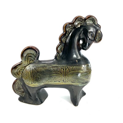 Lot 835 - A Celtic, Newlyn pottery horse decorated in...