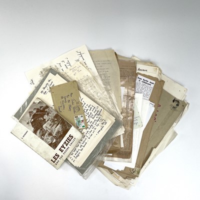 Lot 93 - A miscellaneous lot of correspondence folders...