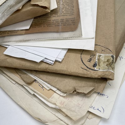 Lot 93 - A miscellaneous lot of correspondence folders...