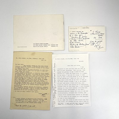 Lot 102 - Two letters and a postcard from Hyman Segal to...