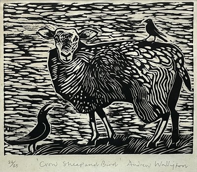 Lot 202 - Andrew WADDINGTON (1960) Crow, Sheep and Bird...