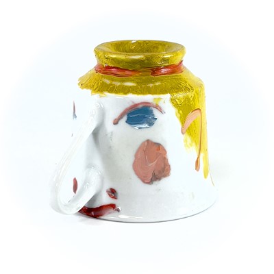 Lot 436 - Simeon STAFFORD (1956) Nose pot Painted cup...