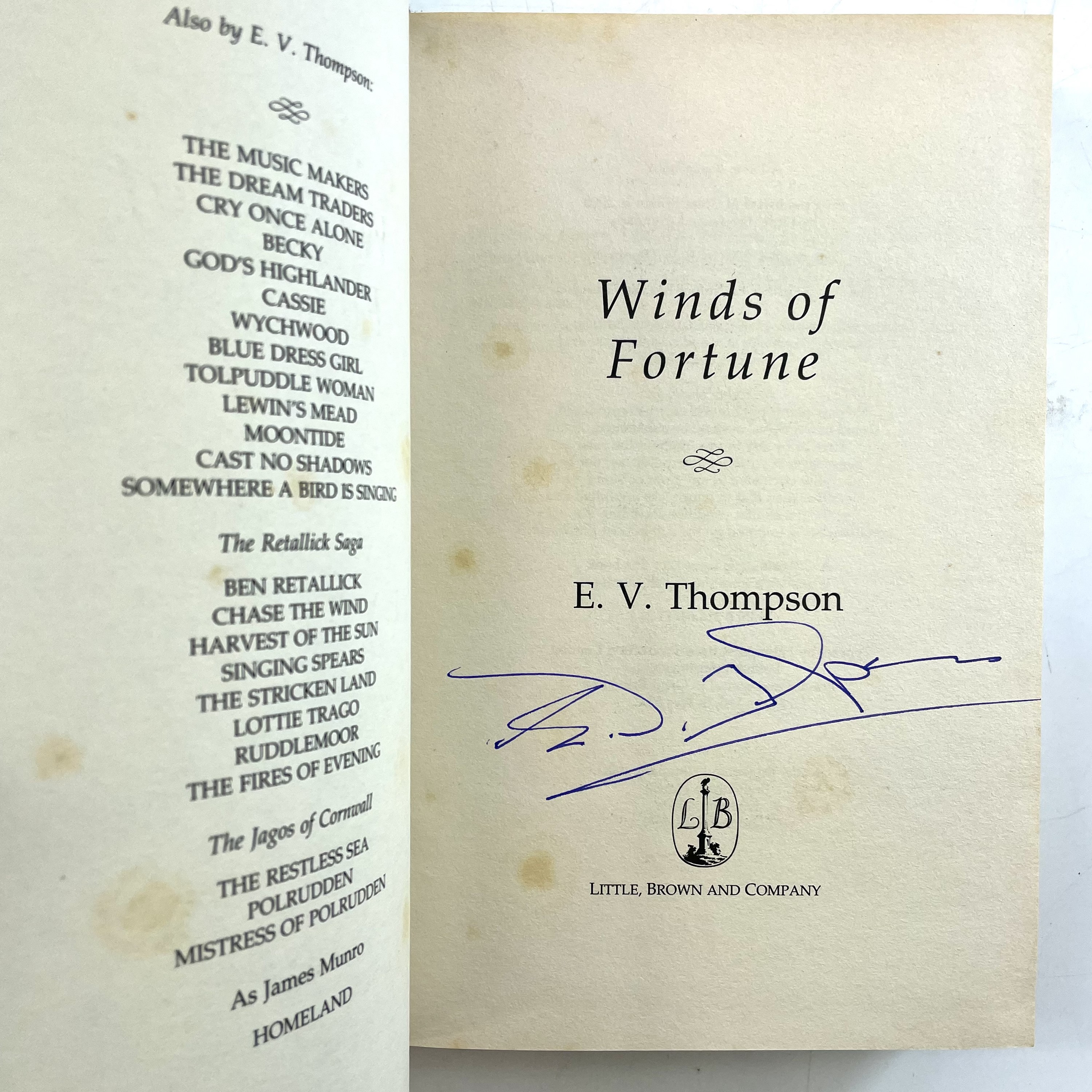 Lot 1067 - E. V. THOMPSON. Five books with four signed