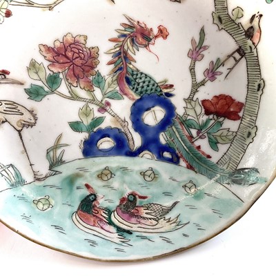 Lot 249 - A Chinese famille verte porcelain dish, 19th...