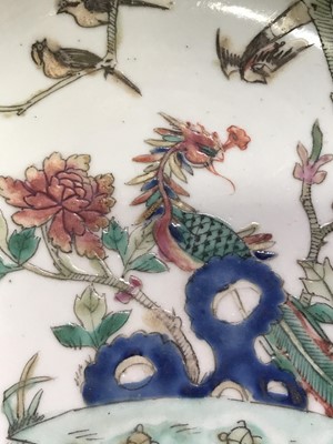 Lot 249 - A Chinese famille verte porcelain dish, 19th...