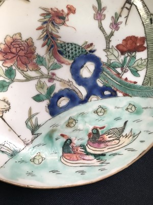 Lot 249 - A Chinese famille verte porcelain dish, 19th...