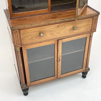 Lot 1828 - A Regency rosewood and kingwood banded...