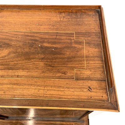 Lot 1828 - A Regency rosewood and kingwood banded...